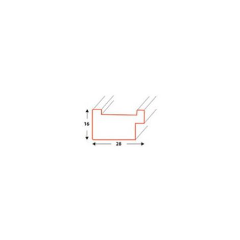 Ramka drewniana Icar DRL U 01 Kremowa, 40x50cm - 3